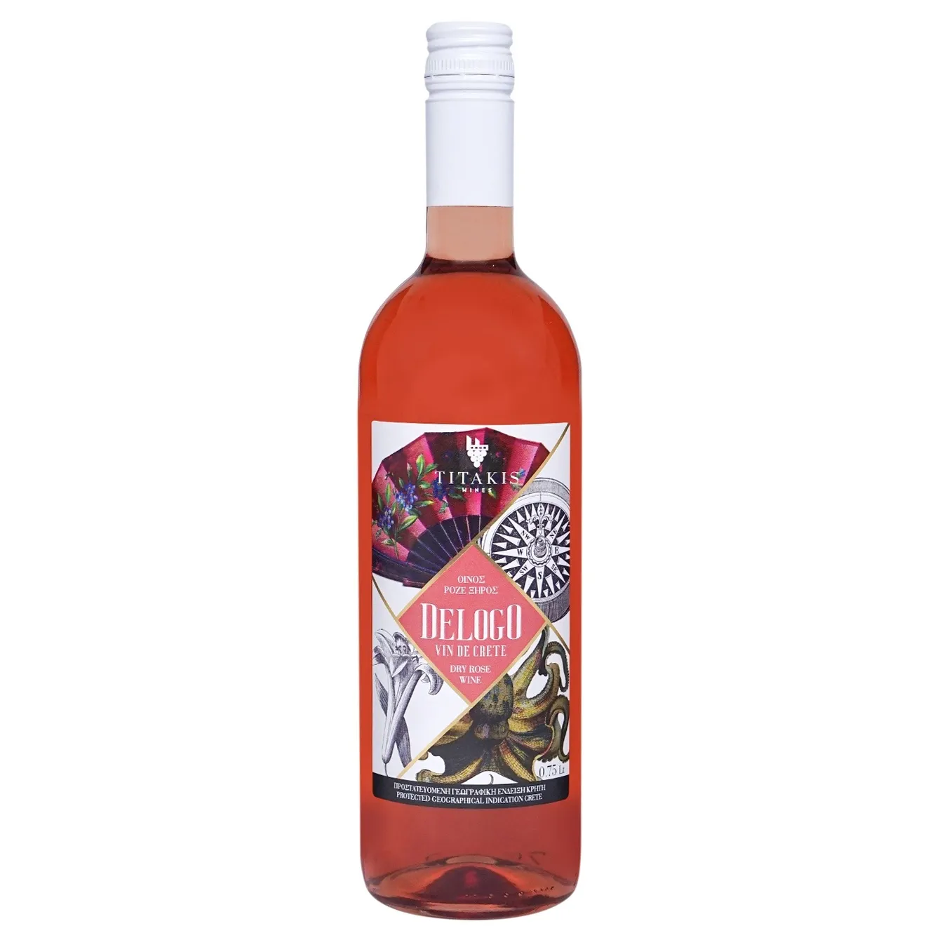 Вино Delogo рожеве сухе 11.5% 0.75л