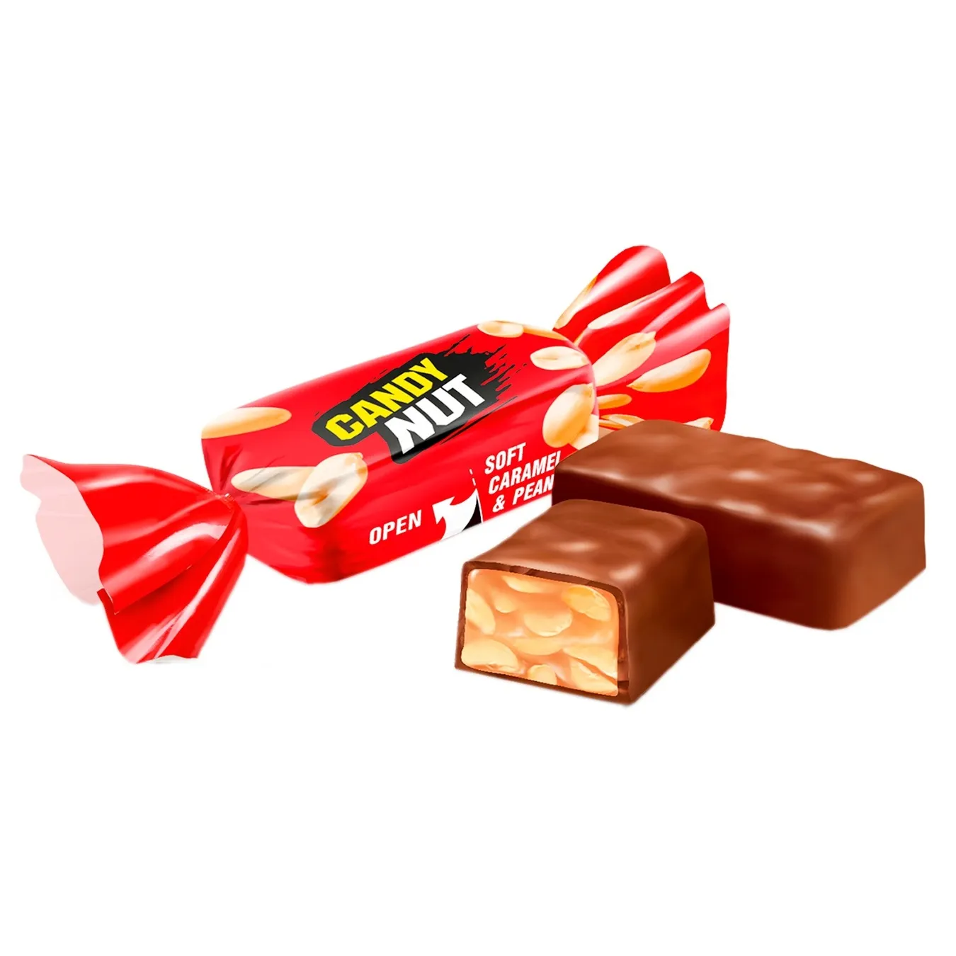 Roshen Candy Nut Caramel With Peanuts Candies