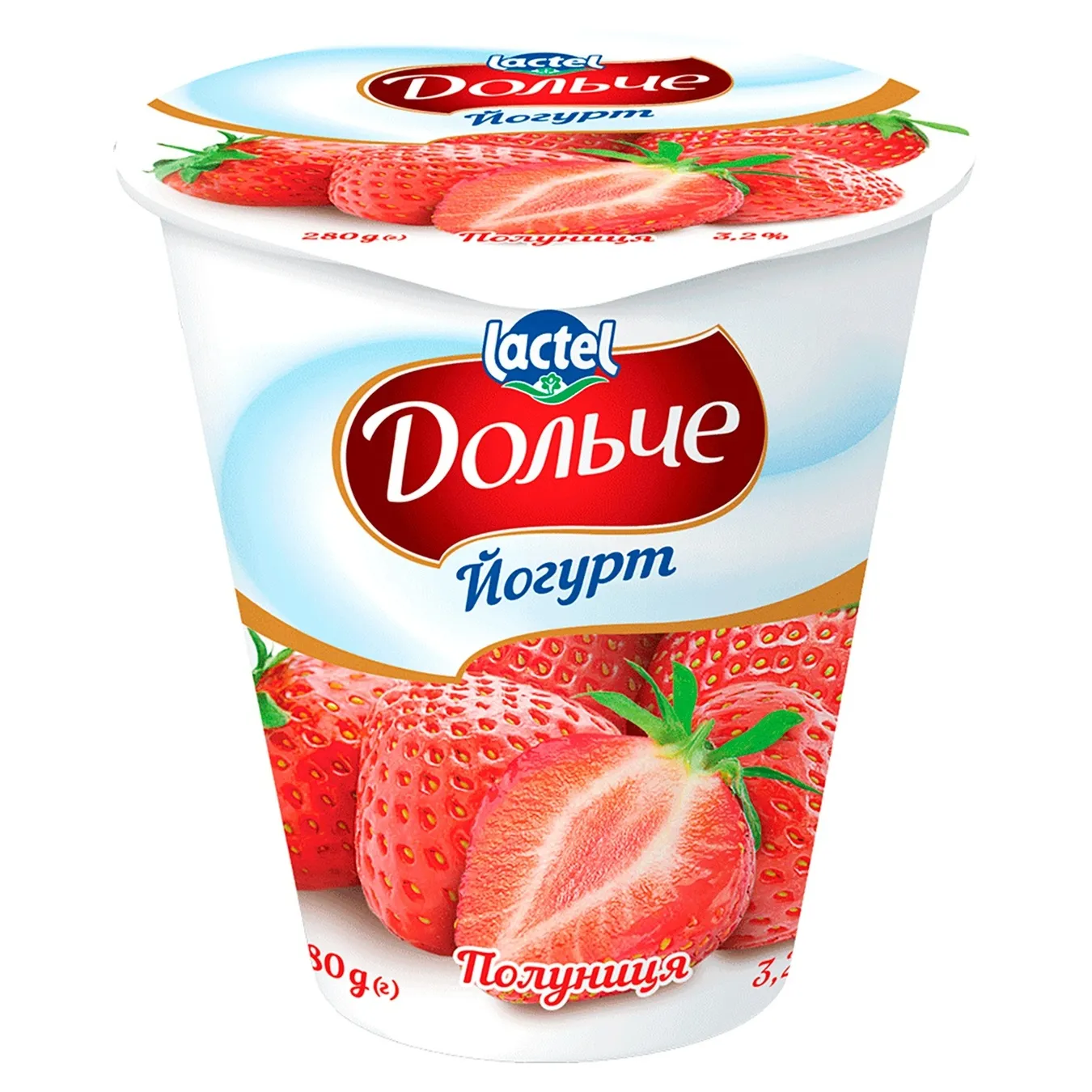 Lactel Dolce Strawberry Flavored Yogurt 3,2% 280g