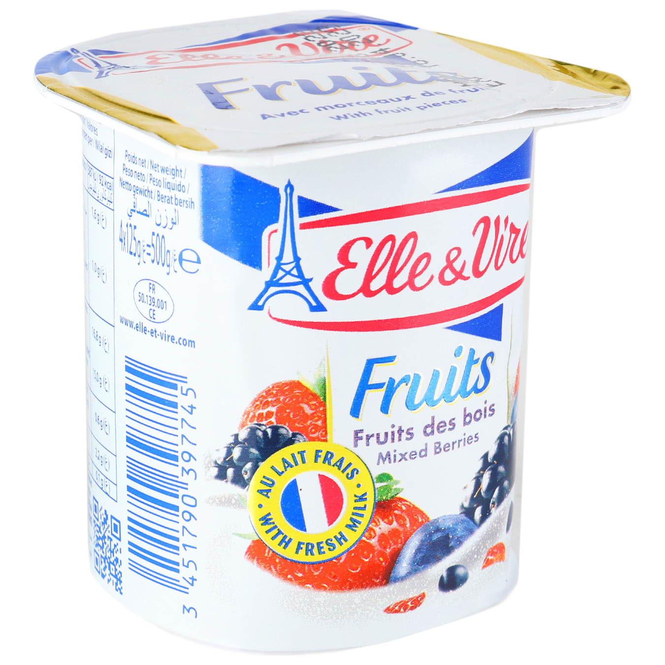 Десерт Elle&Vire лісові ягоди 1,6% 125г 2