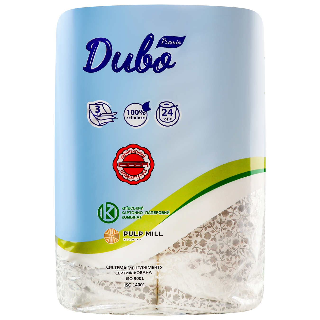 Toilet paper Divo cellulose 3-layer Premio white Bianco 24 pcs 3