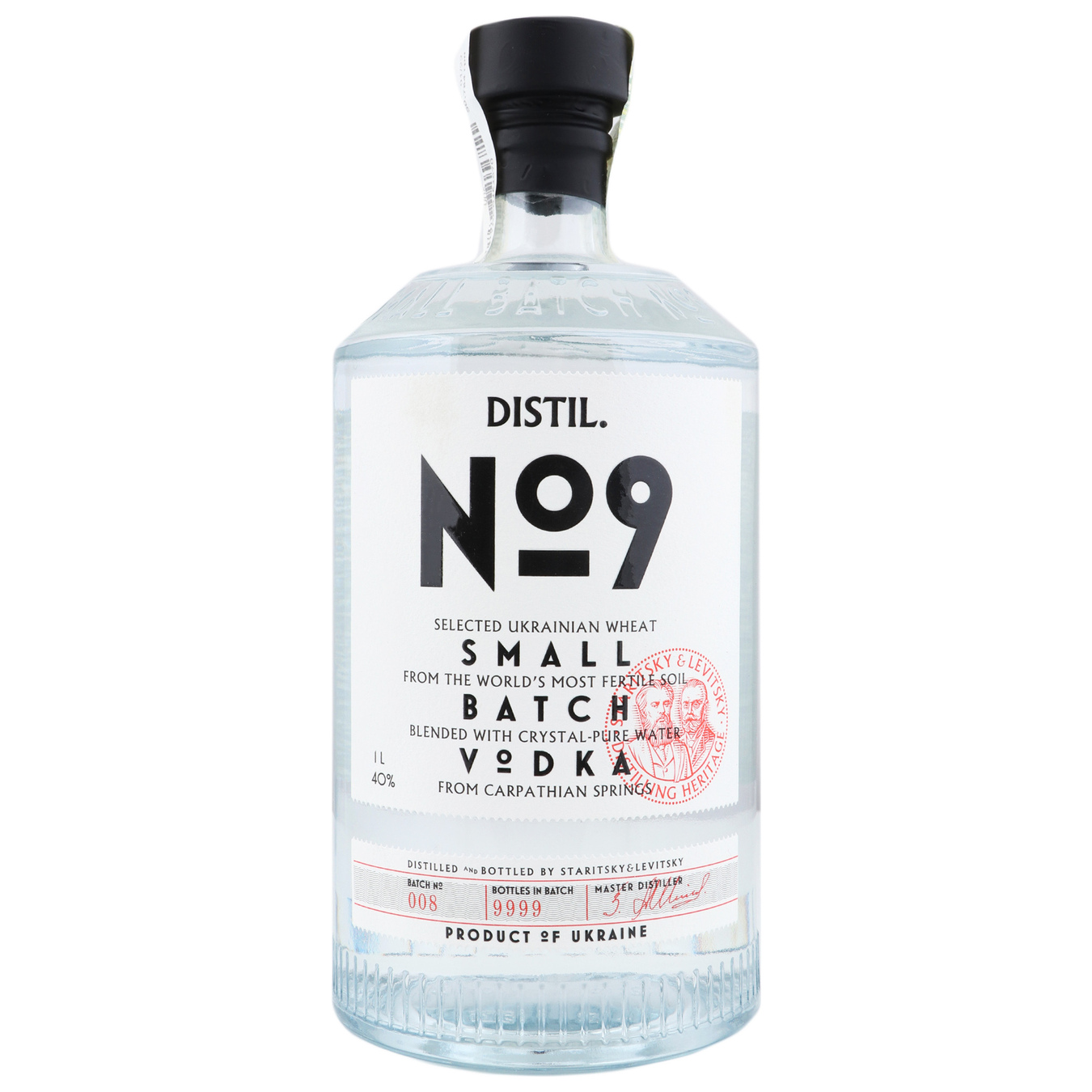 Водка Distil №9 40% 1л