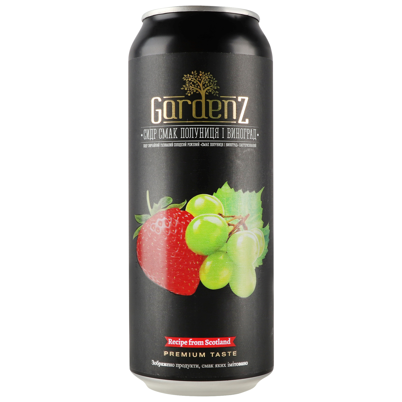 Cider Gardenz strawberry grape 5.4% 0.5 l