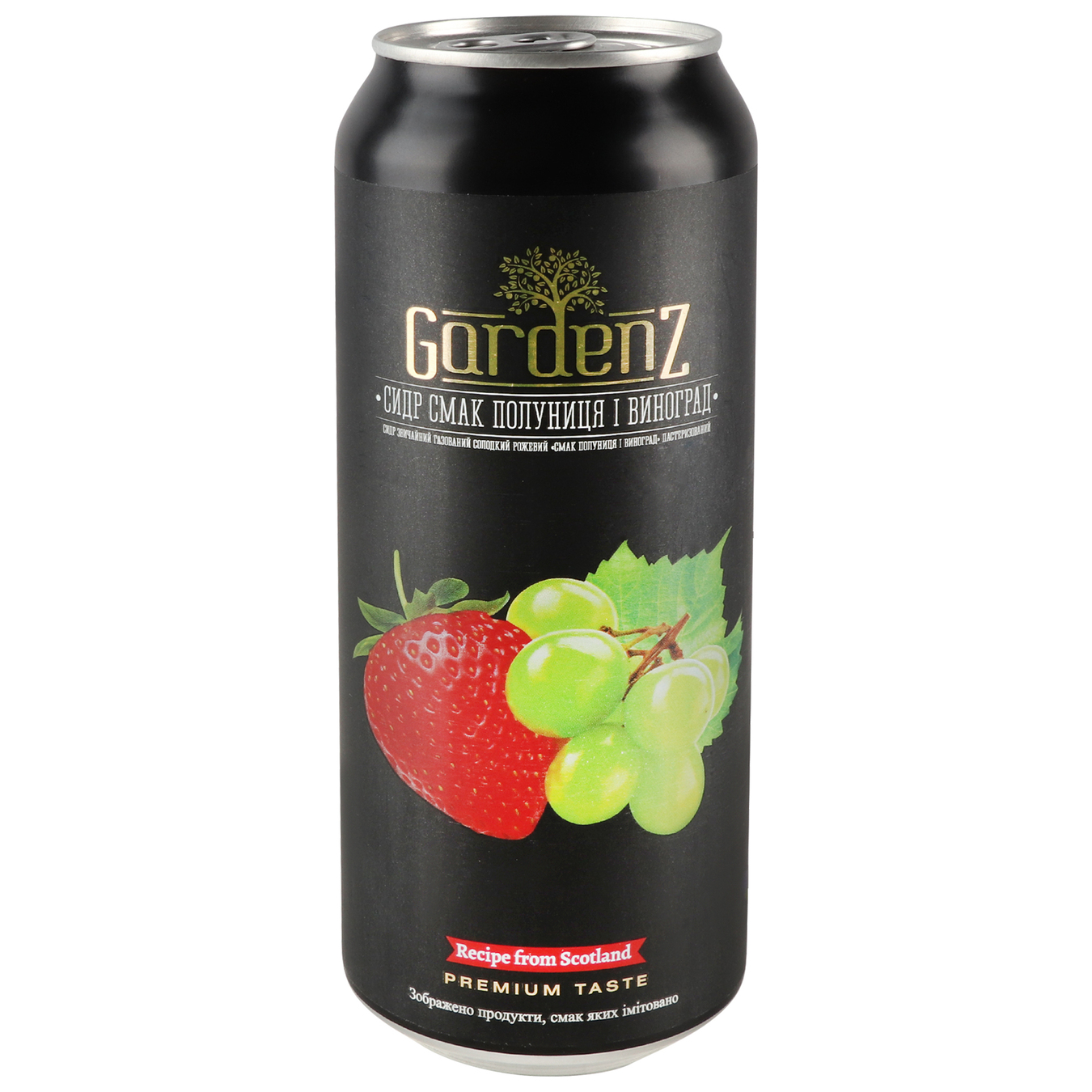 Сидр Gardenz полуниця виноград 5,4% 0,5л 4