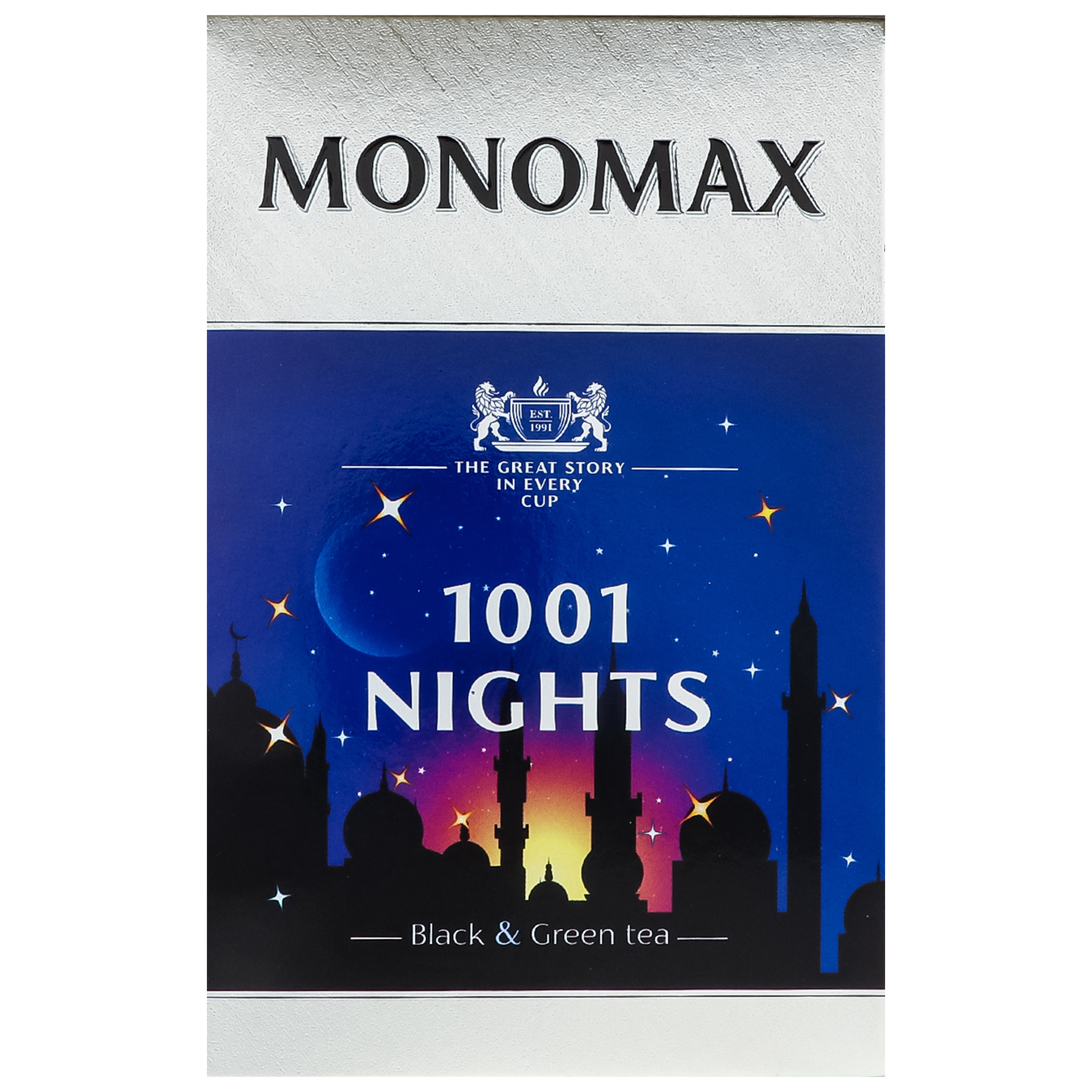 Black and green tea Monomakh 1001 nights with the aroma of grapes 90g