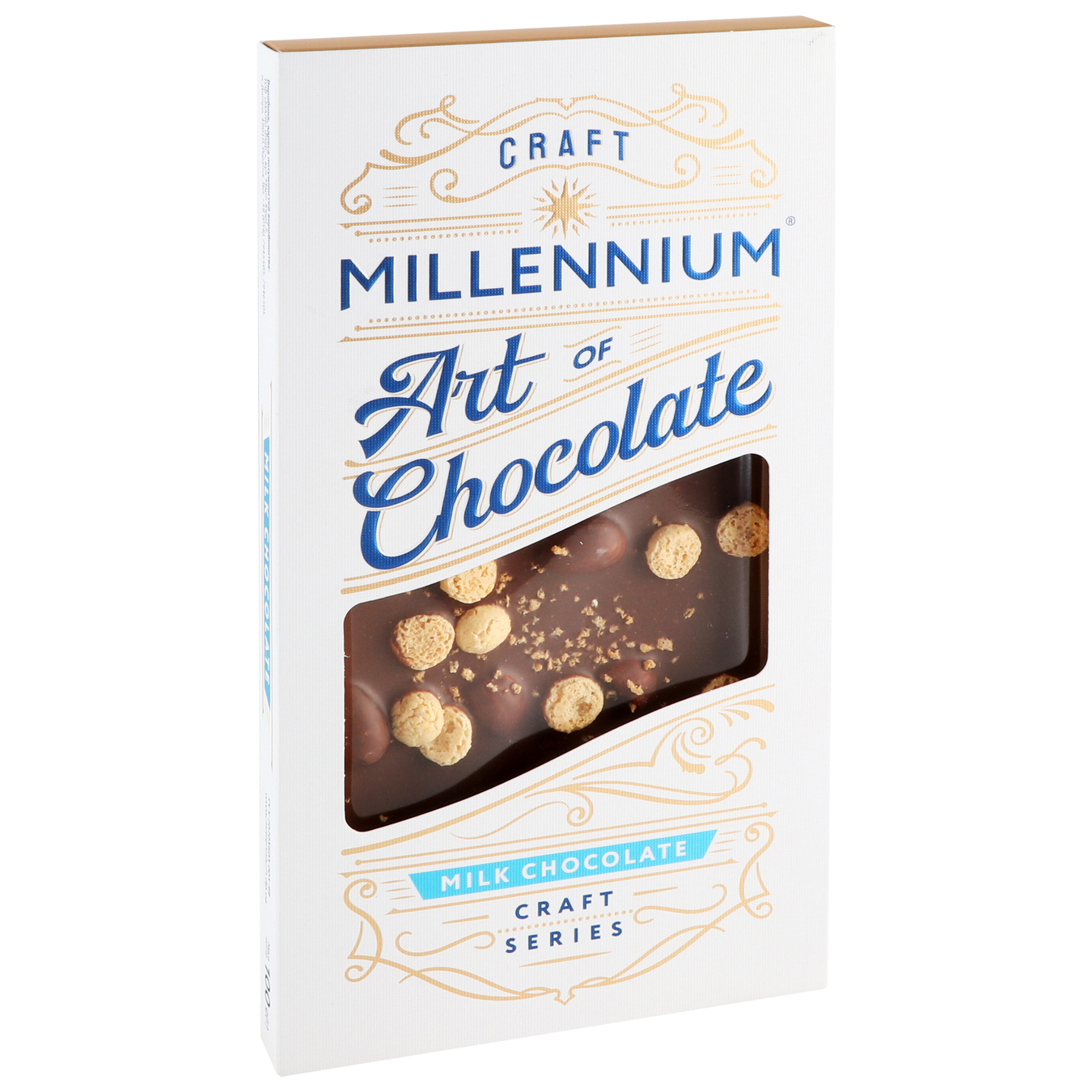 Шоколад Millennium Series молочний з мигдалем та печивом амаретті 100г 2