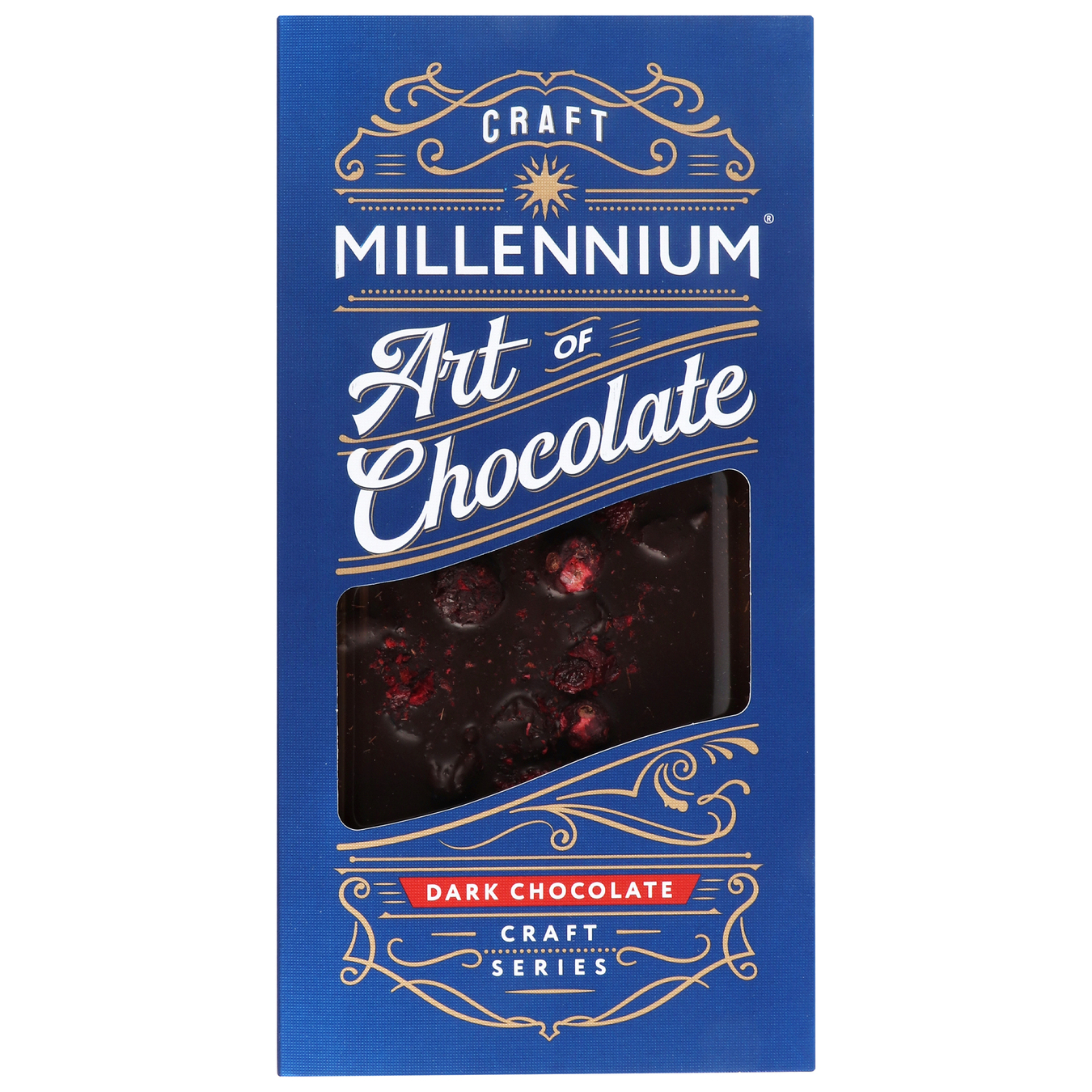 Шоколад Millennium Series чорний з вишнею, смородиною та журавлиною 100г