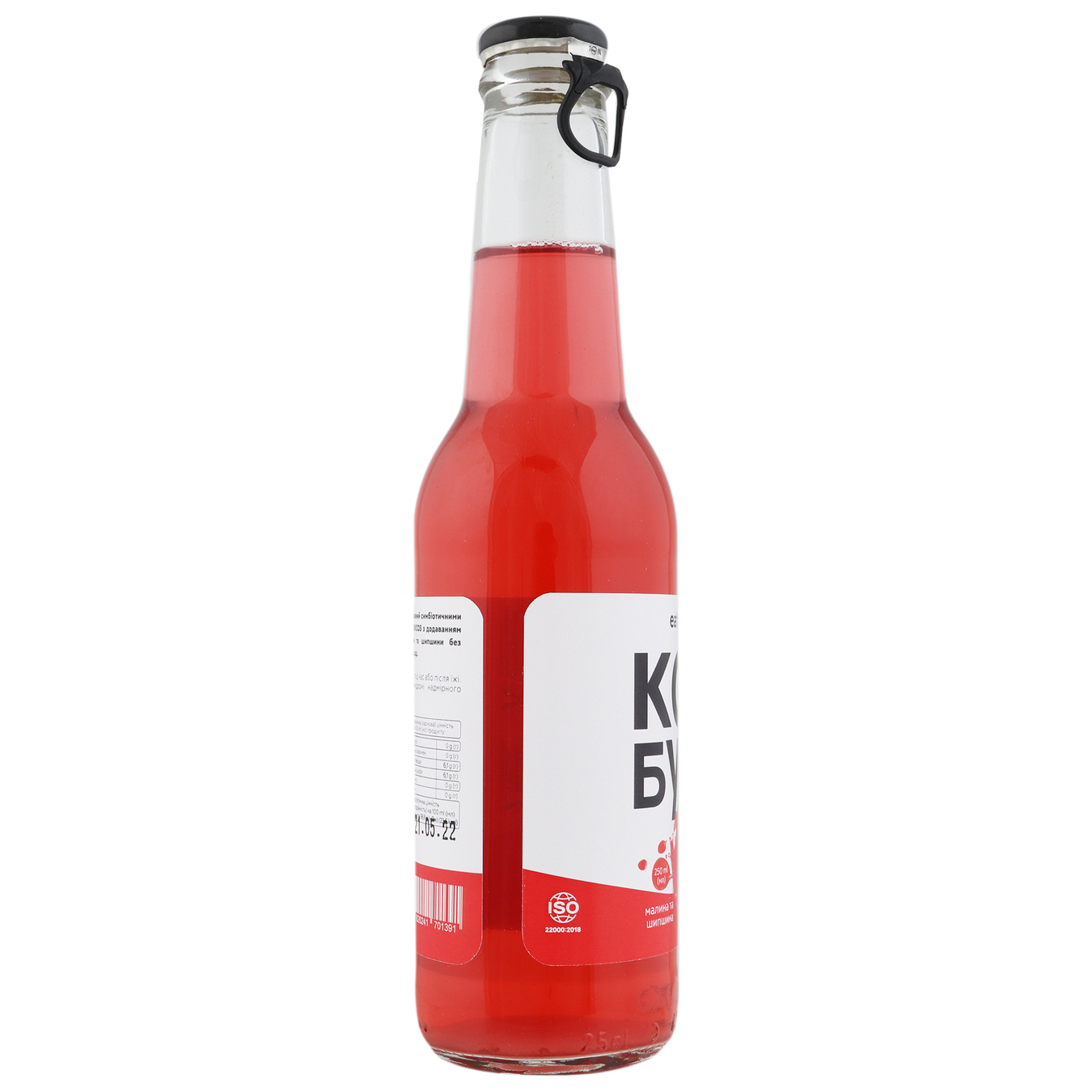 Drink Kombucha lightly carbonated Eat easy raspberry, rose hip 0.25 l 3