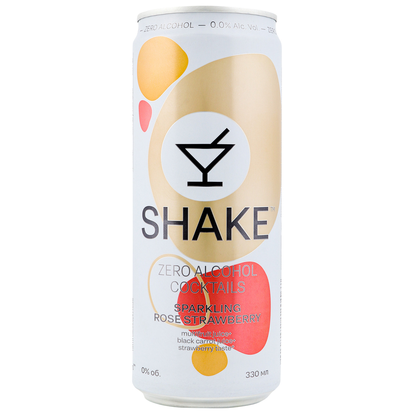 Напій безалкогольний Shake strawberry 0,33л 2