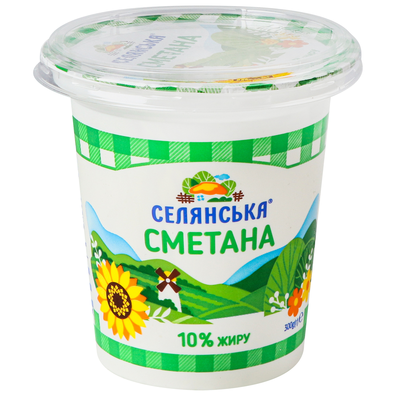 Krestyanskaya sour cream 10% 300g 2