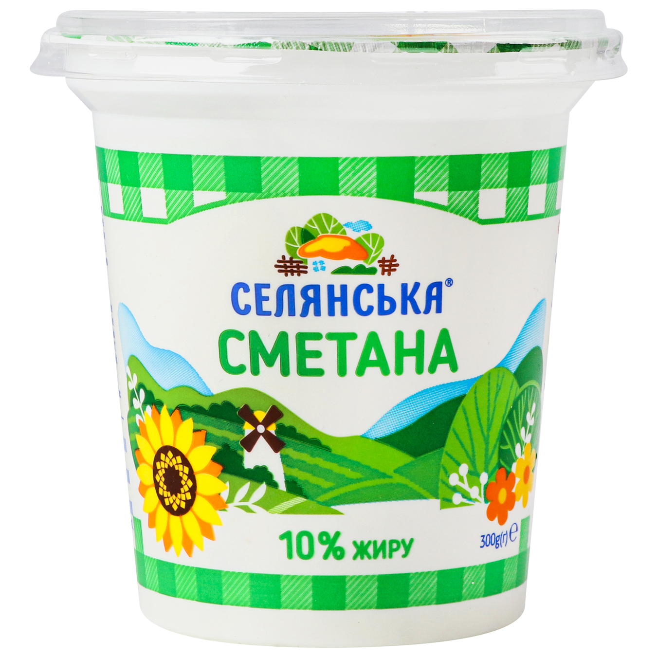 Krestyanskaya sour cream 10% 300g
