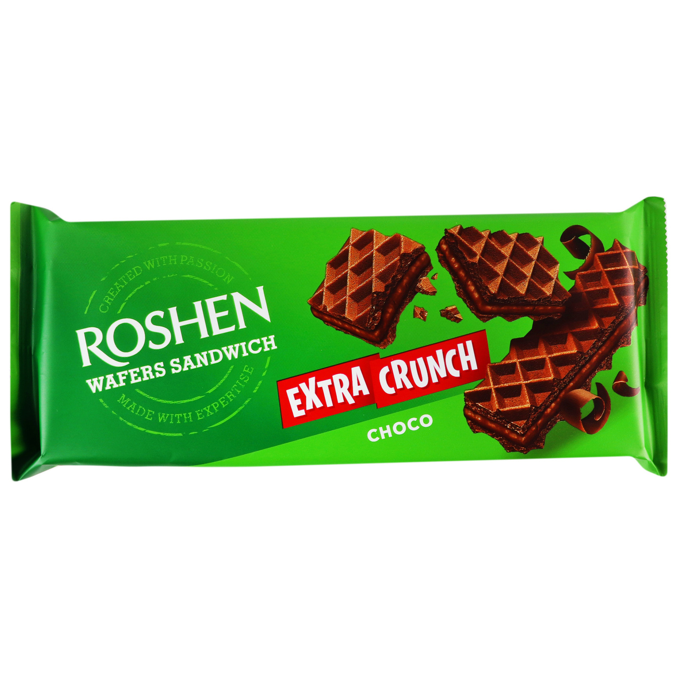 Waffles Roshen wafers sandwich crunch chocolate 142g