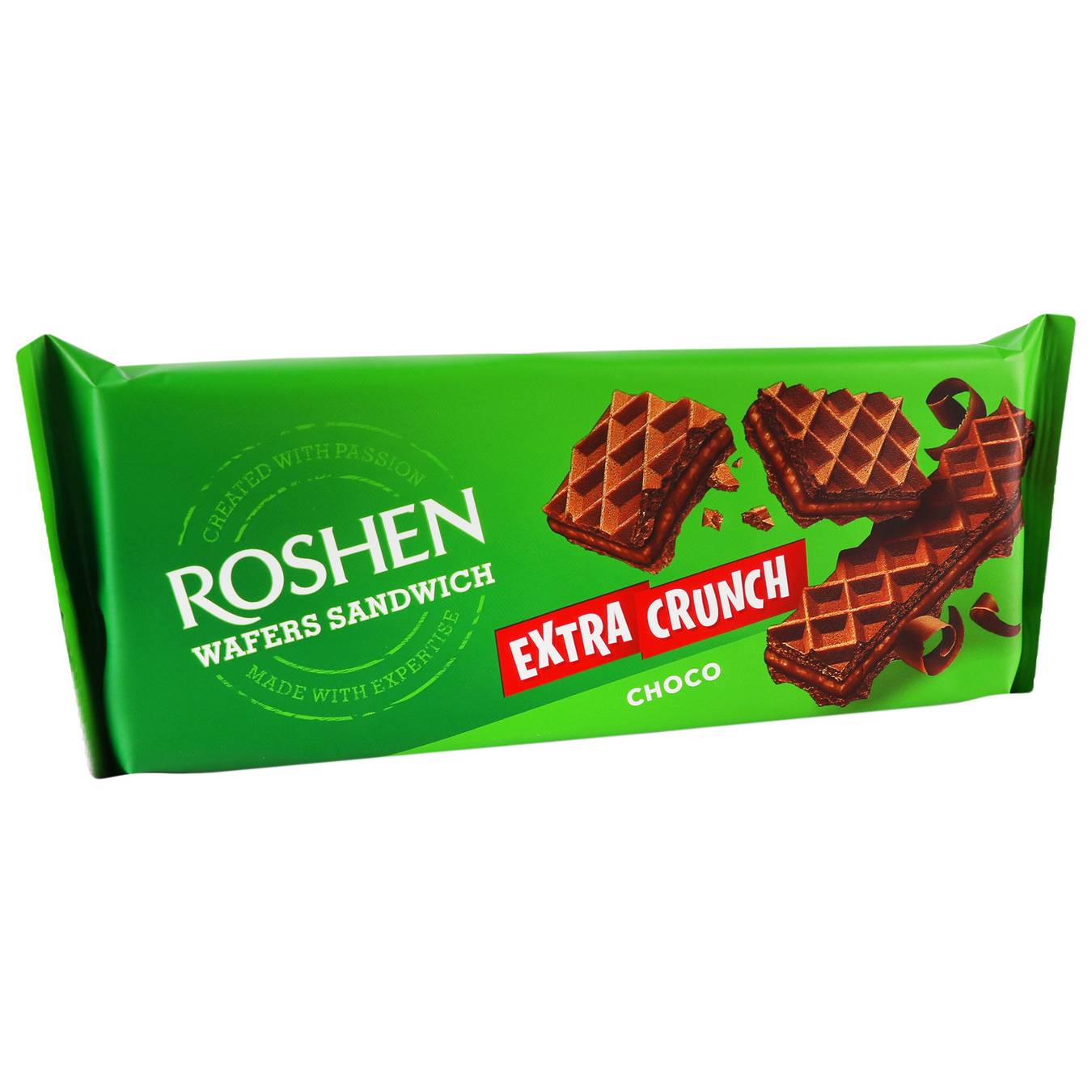 Вафлі Roshen wafers sandwich crunch шоколад 142г 3