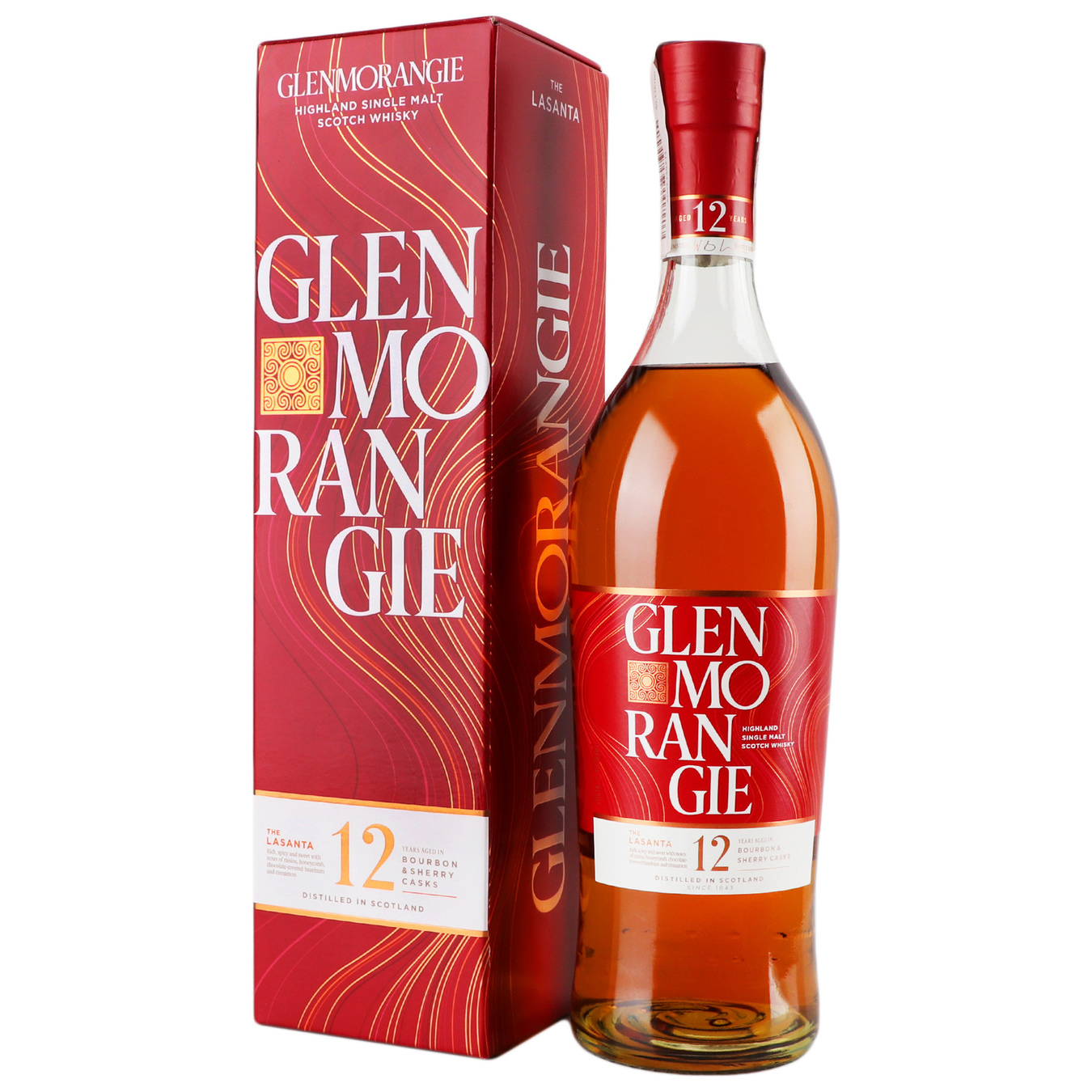 Whiskey Glenmorangie Lasanta single malt 12 years 43% 0.7 l 2