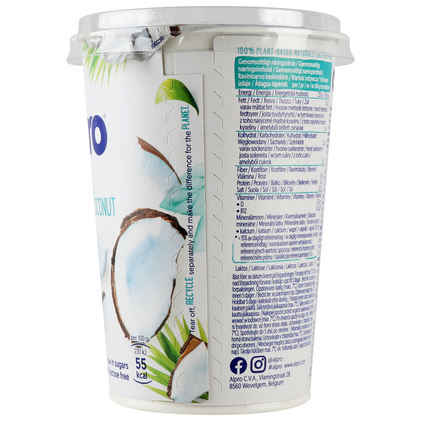 Soy product Alpro Coconut fermented 500g 5