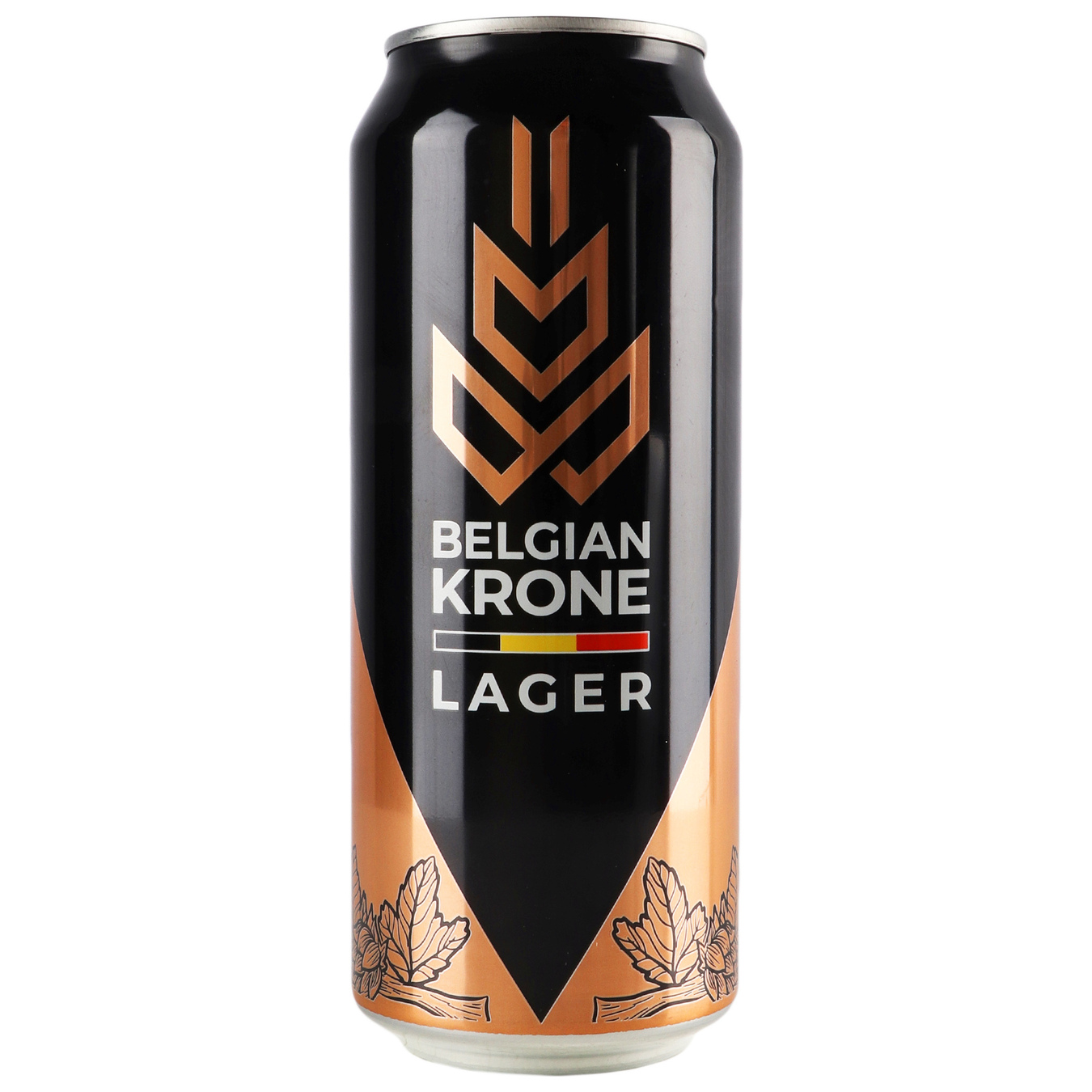Light beer Belgian Krone Lager 5.4% 0.5 l