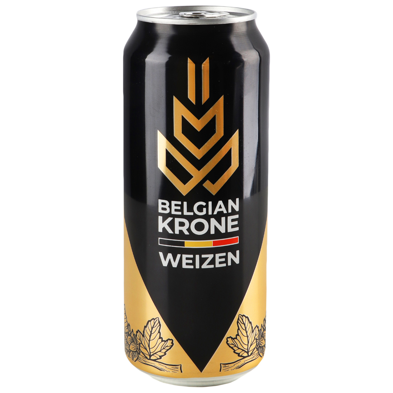 Пиво светлое Belgian Krone Weizen нефильтрованное 5% 0,5л 2