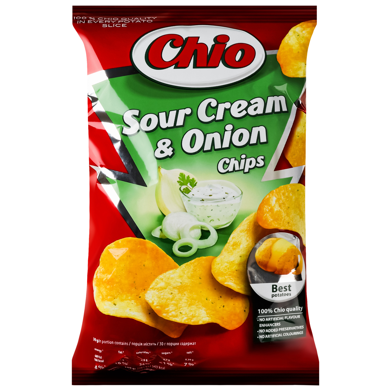 Chio-Wolf potato chips with sour cream and onion 75g