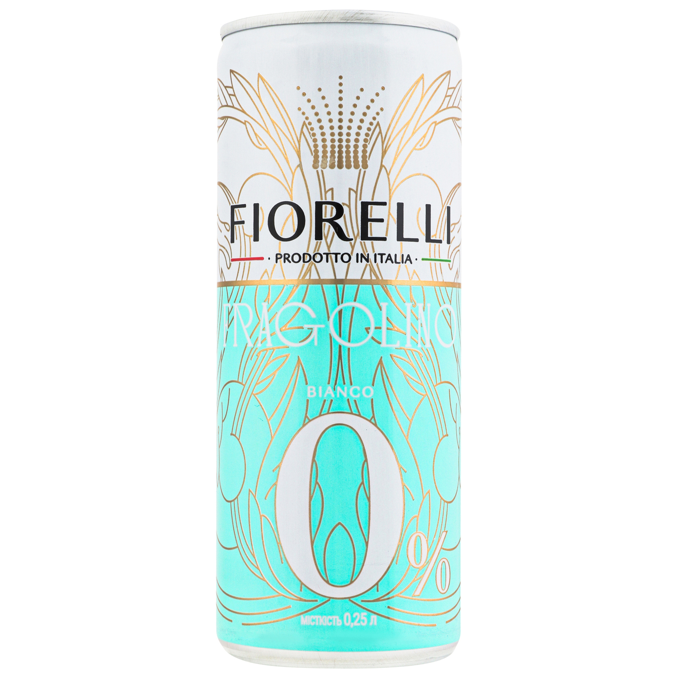 Напій ігристий безалкогольний Fragolino Bianco Fiorelli 0% 0,25л