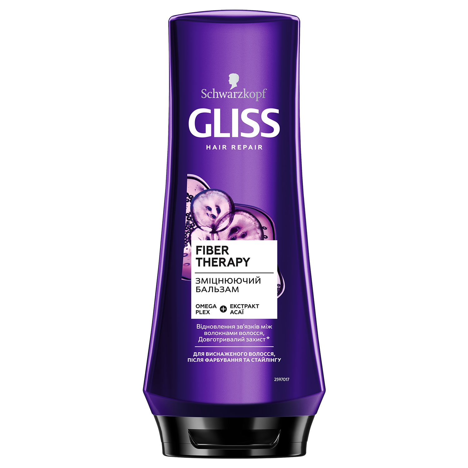 Бальзам Gliss Kur Hair Renovation для ослабленого та виснаженого волосся після фарбування та стайлінгу 200мл