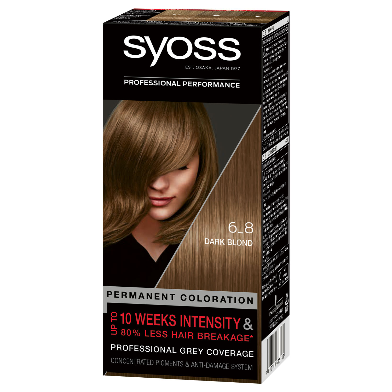 Permanent cream-dye for hair SYOSS 6-8 Dark Brown 115 ml