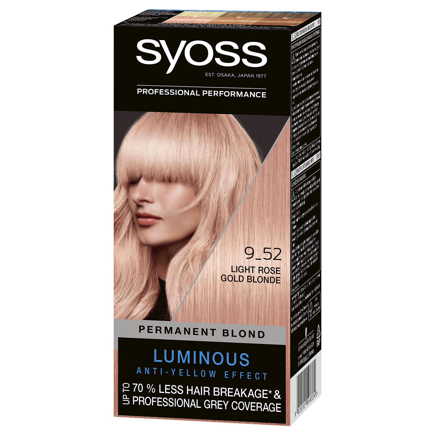 Крем-краска SYOSS 9-52 Пастельно-розовый блонд для волос стойкая 115мл