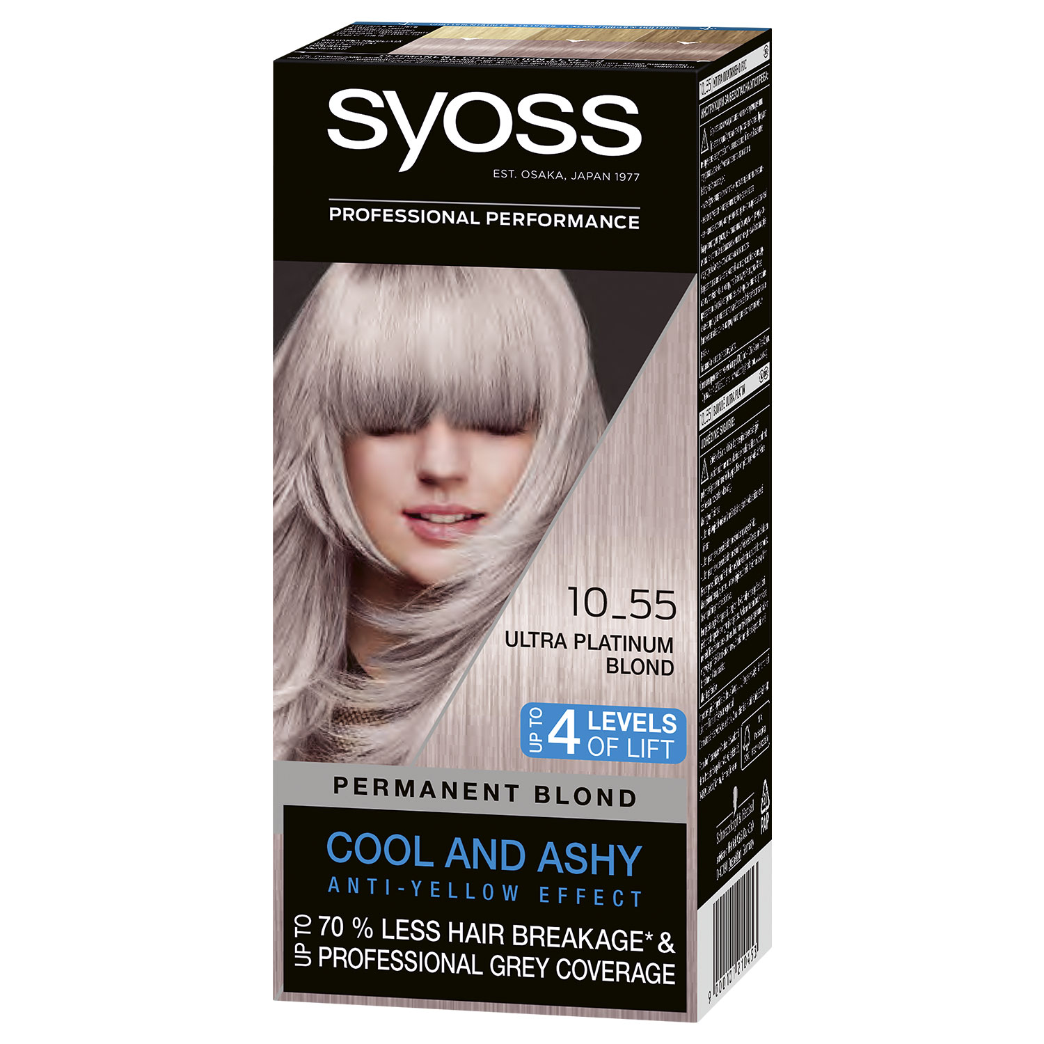 Cream paint SYOSS 10-55 Ultraplatinum Blonde for permanent hair 115ml