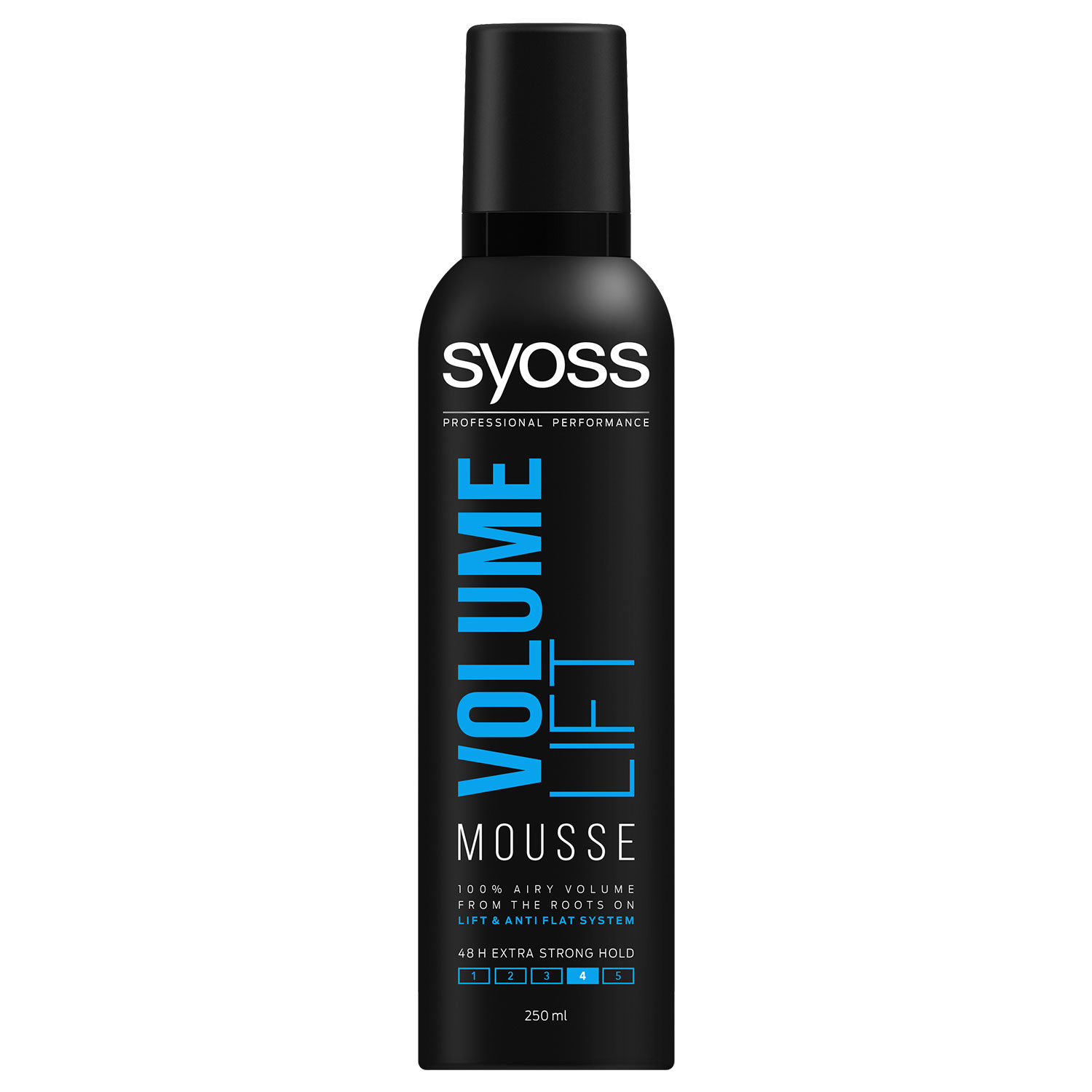 Foam mousse Syoss Volume Lift Fixation 4 for hair 250ml