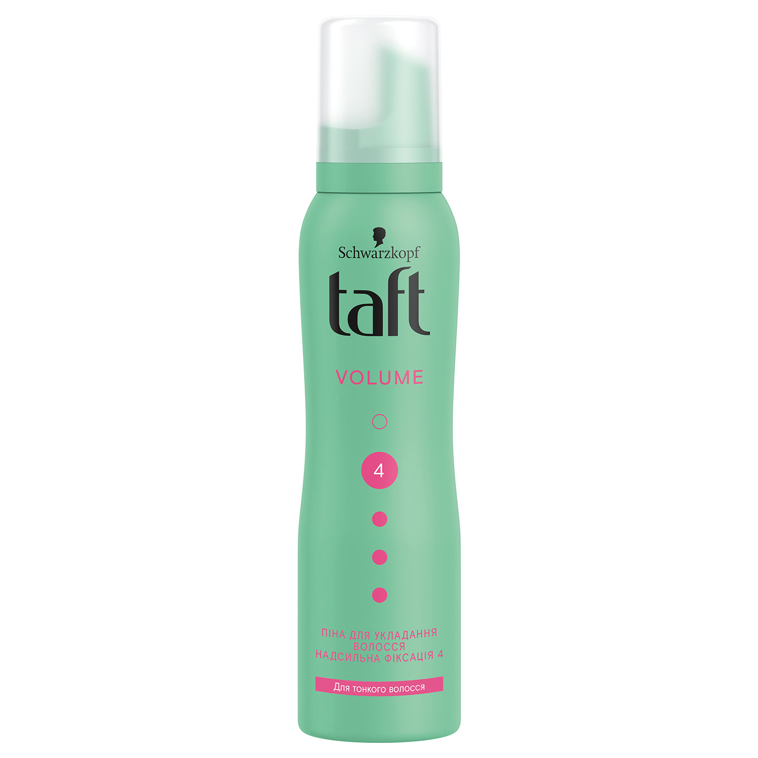 Foam for hair Taft Super Volume green, red Super Strong fixation 150 ml