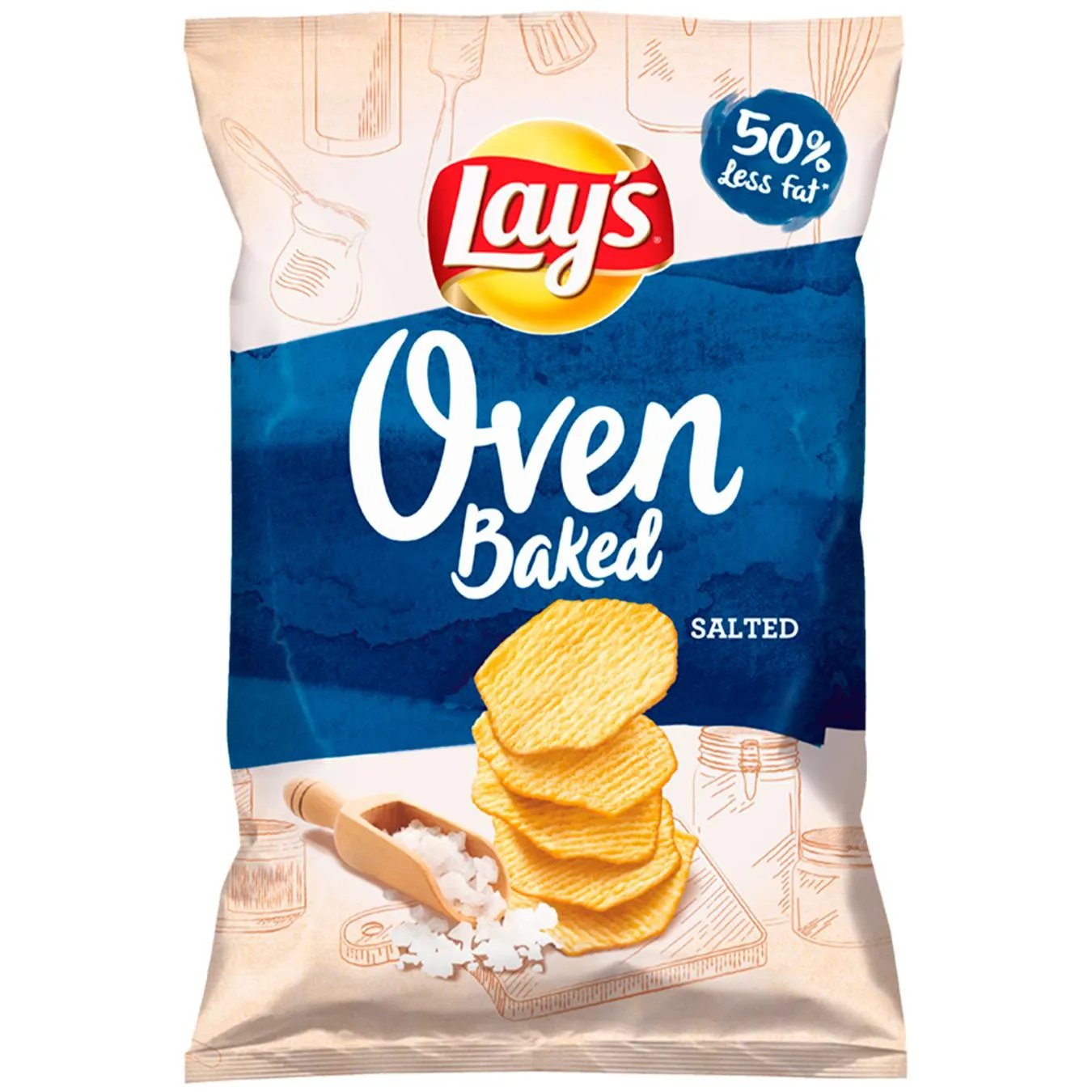 Чипсы Lay's Oven Baked Salted картофельные запеченные 125г