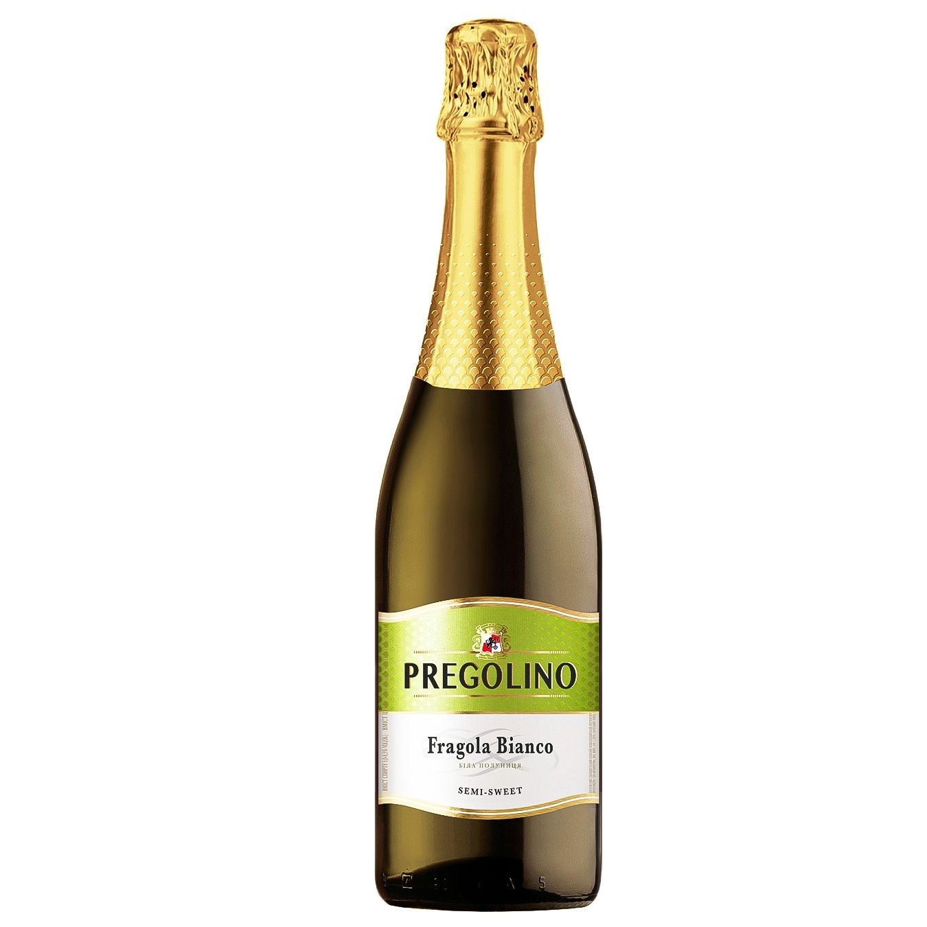 Напиток винный Pregolino Fragola Bianco белый полусладкий 5-8.5% 0,75л