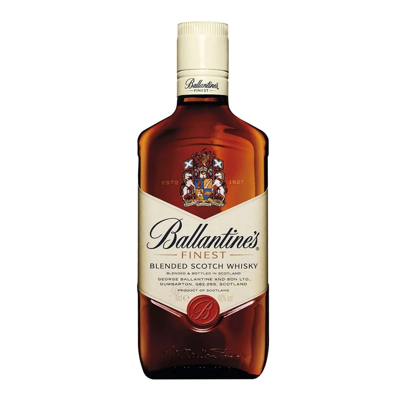 Set of Whiskey Ballantine's Finest 40% 0.7l+2 glasses 2