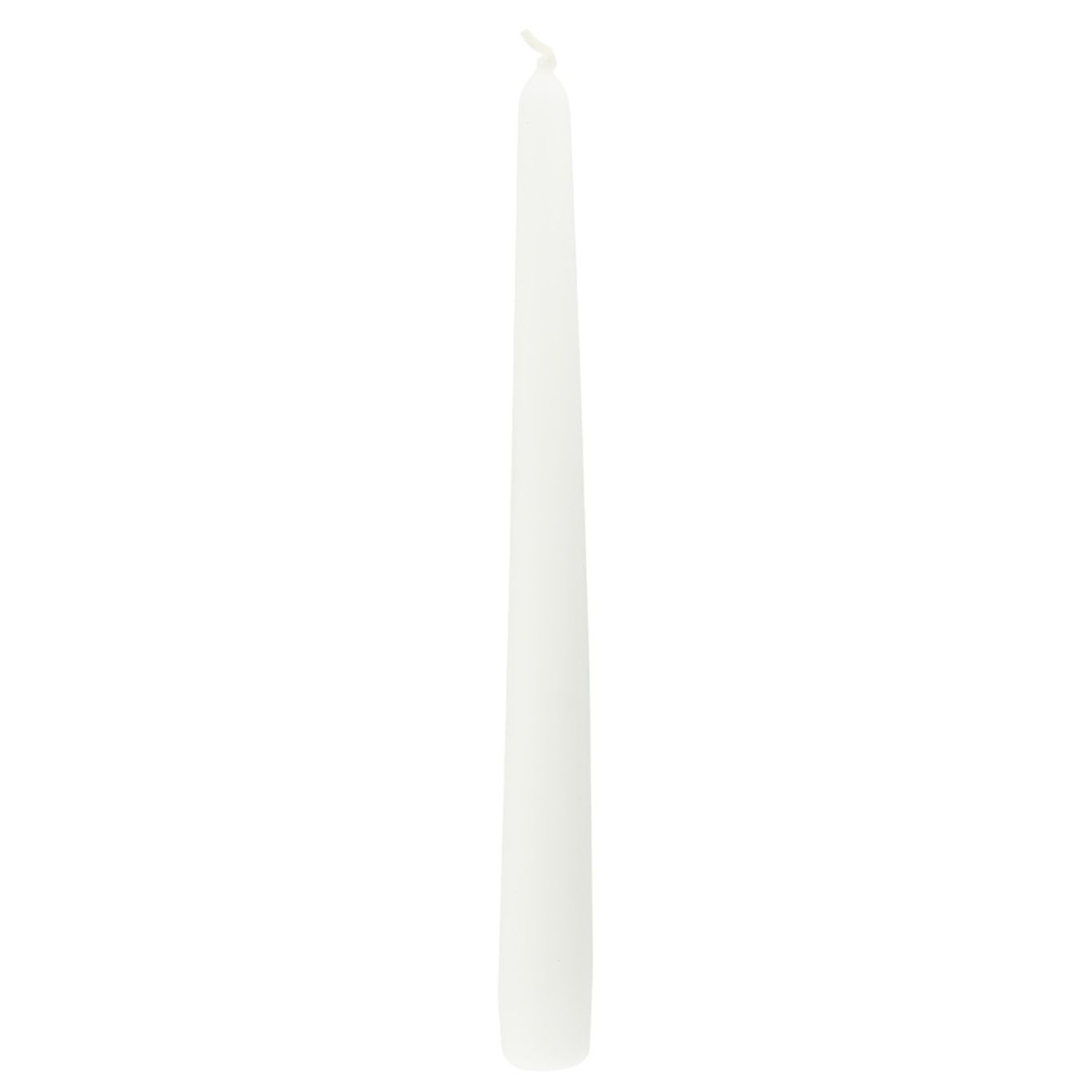 Bolsius White Conical Candle 24,5x2,4cm