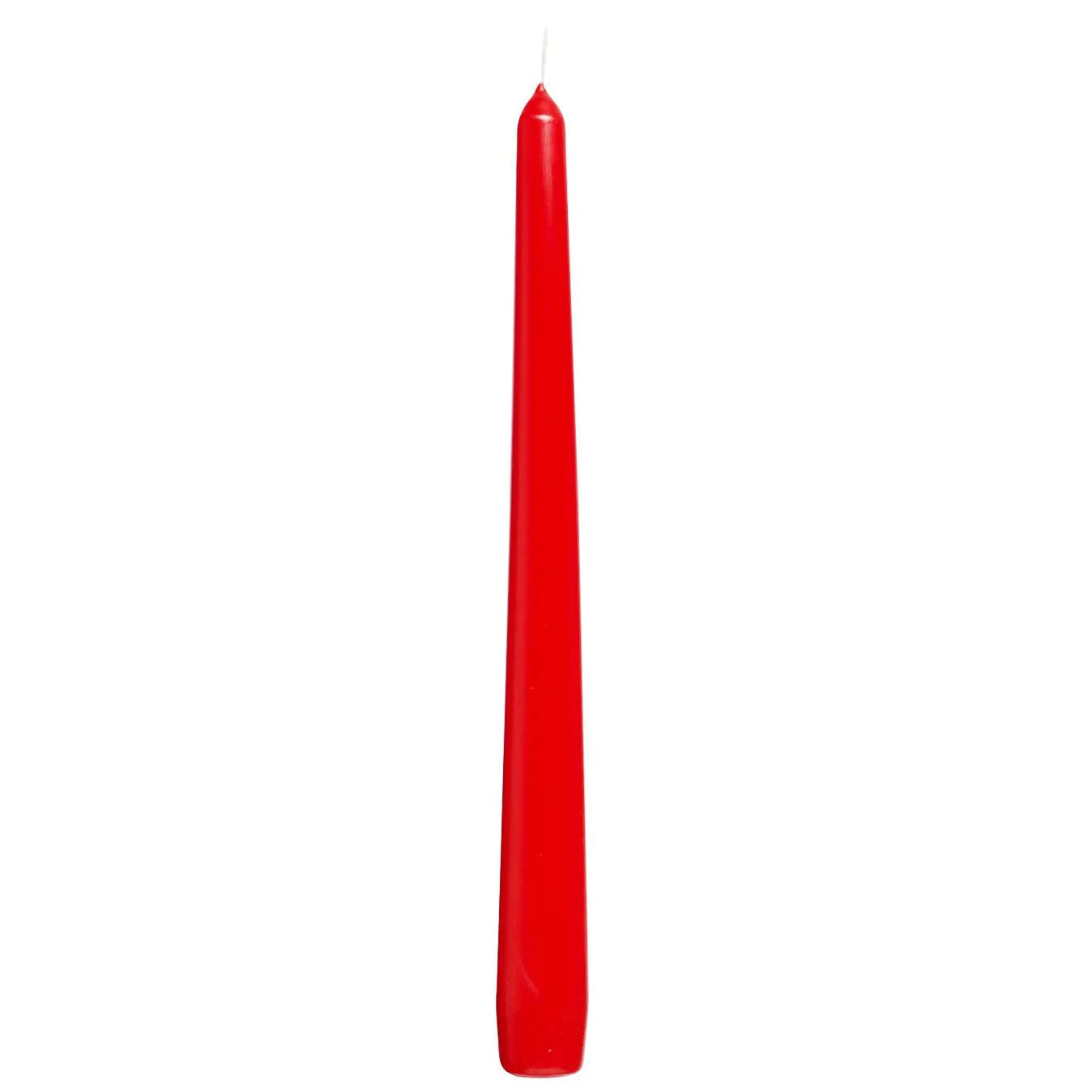 Candle Bolsius cone red 24.5*2.4 cm