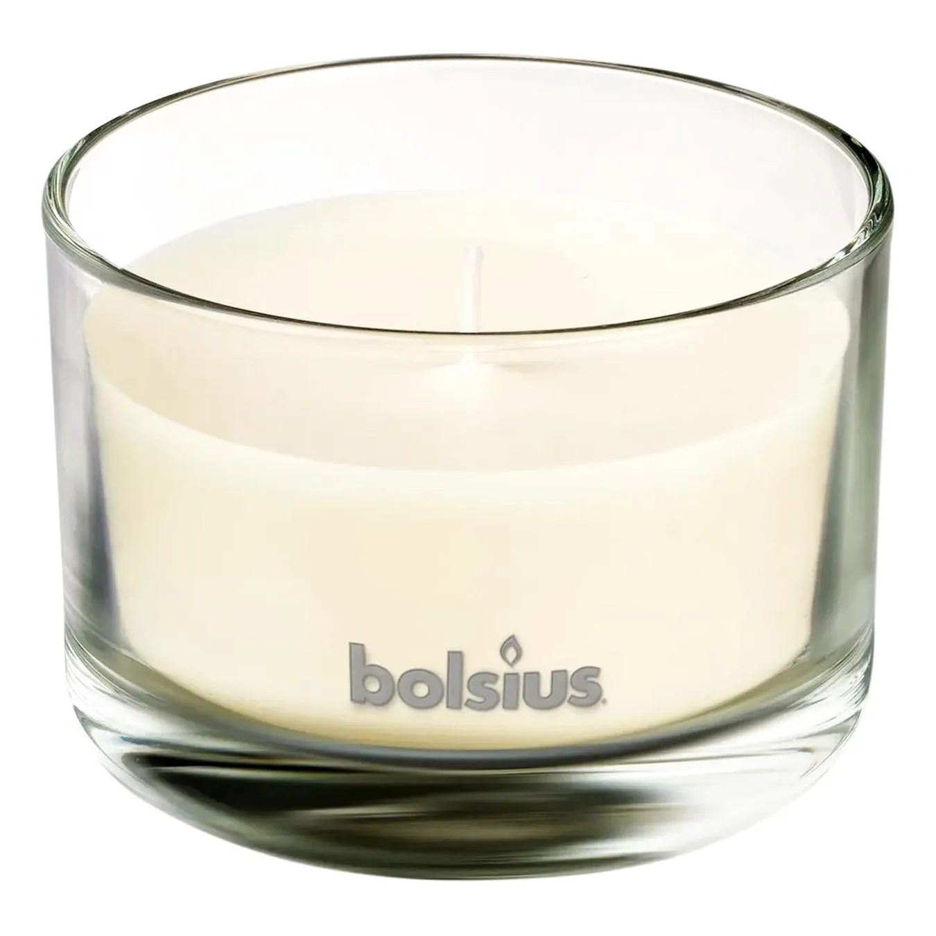 Bolsius glass candle with Vanilla aroma