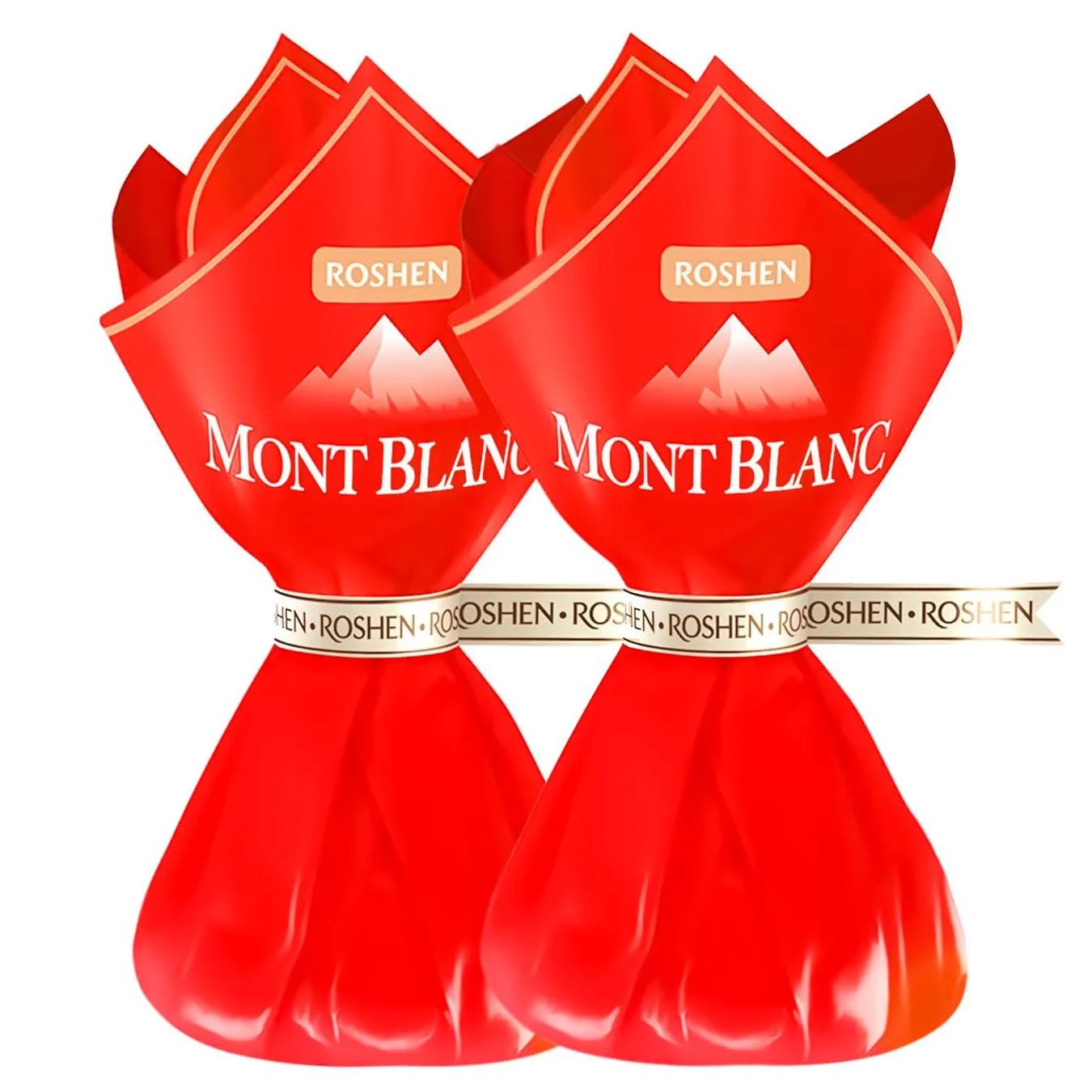 Roshen Mont Blanc candies with caramelized almonds