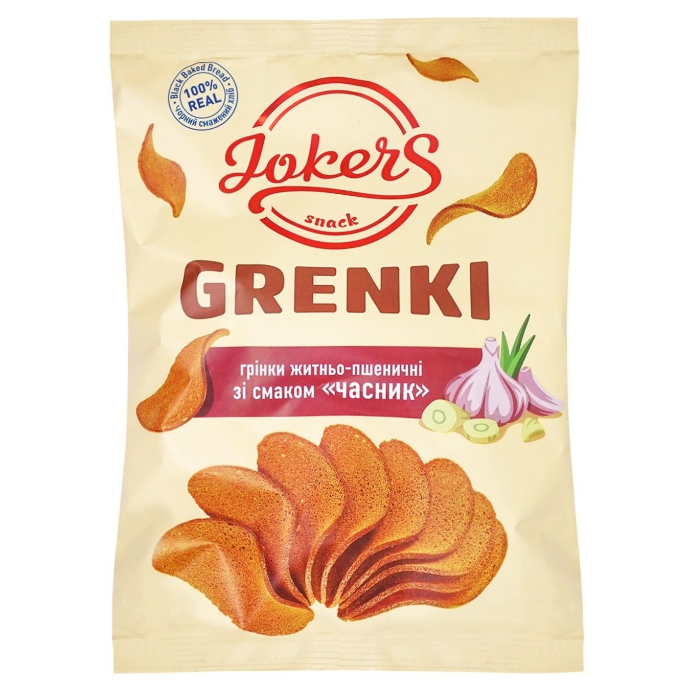 Jokers rye-wheat toast garlic flavor 80g