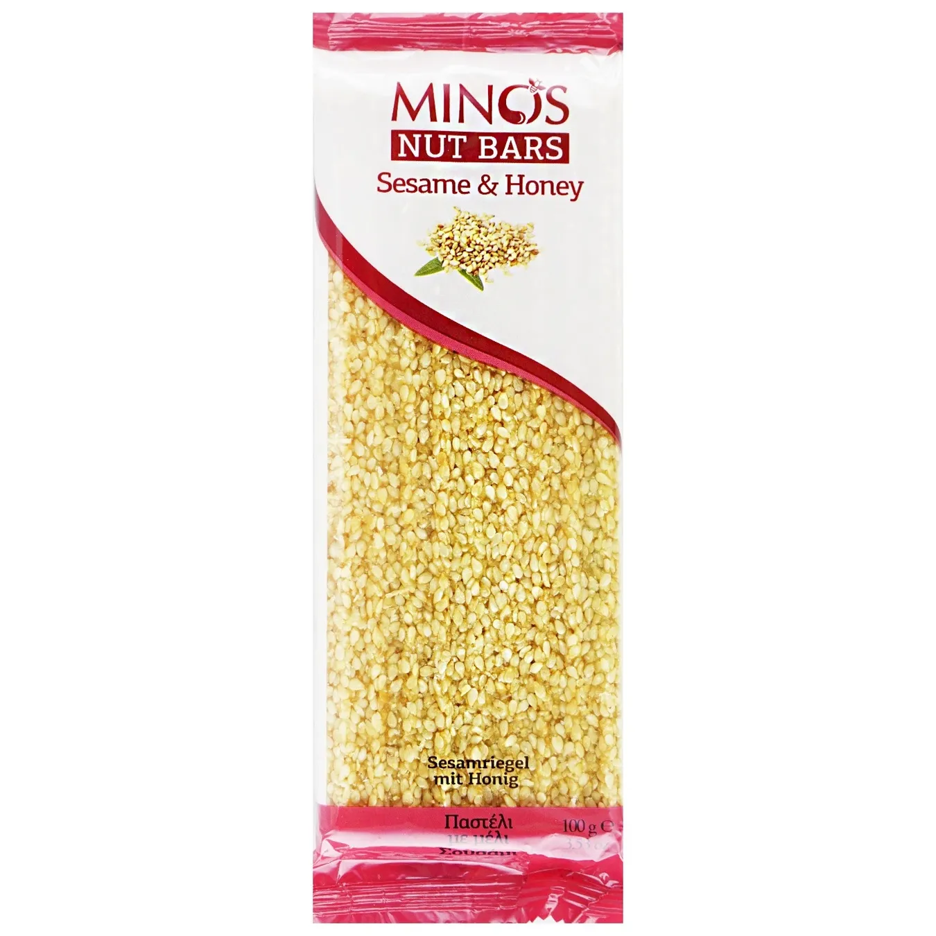 Minos bar made of sesame seeds and honey 100g