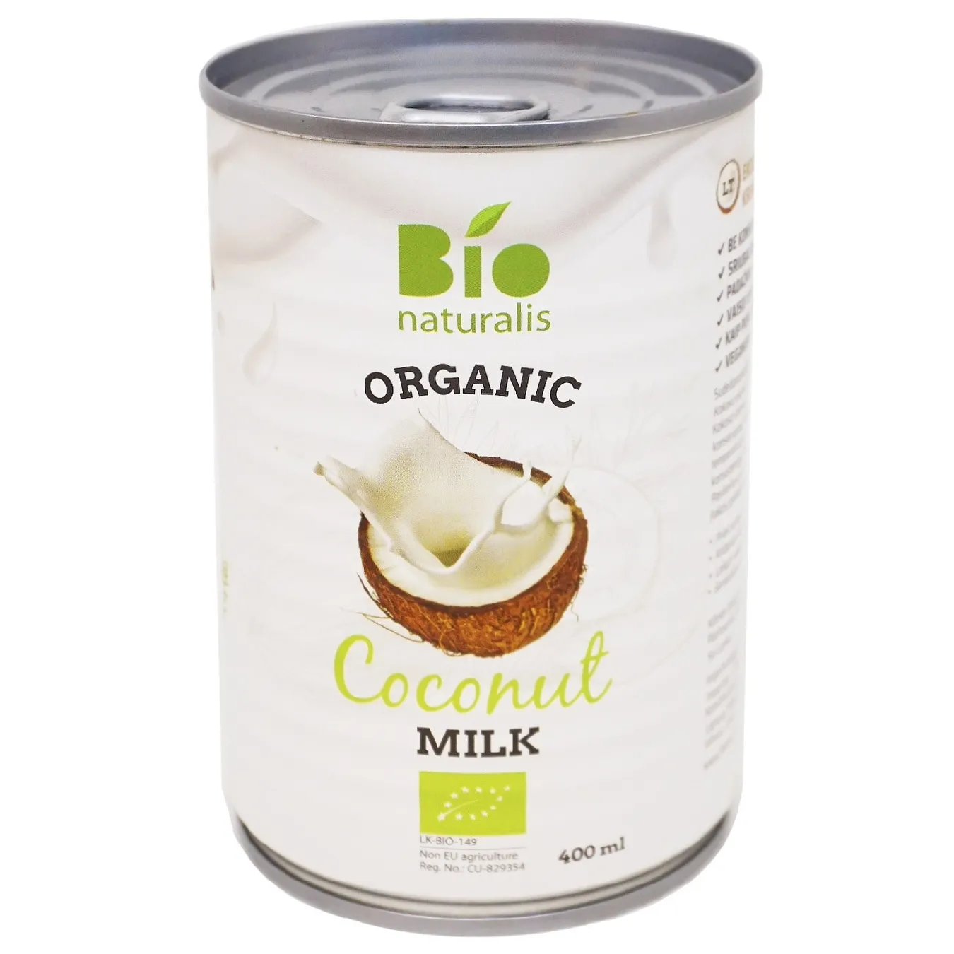 Молоко Bionaturalis кокосовое органическое 400мл