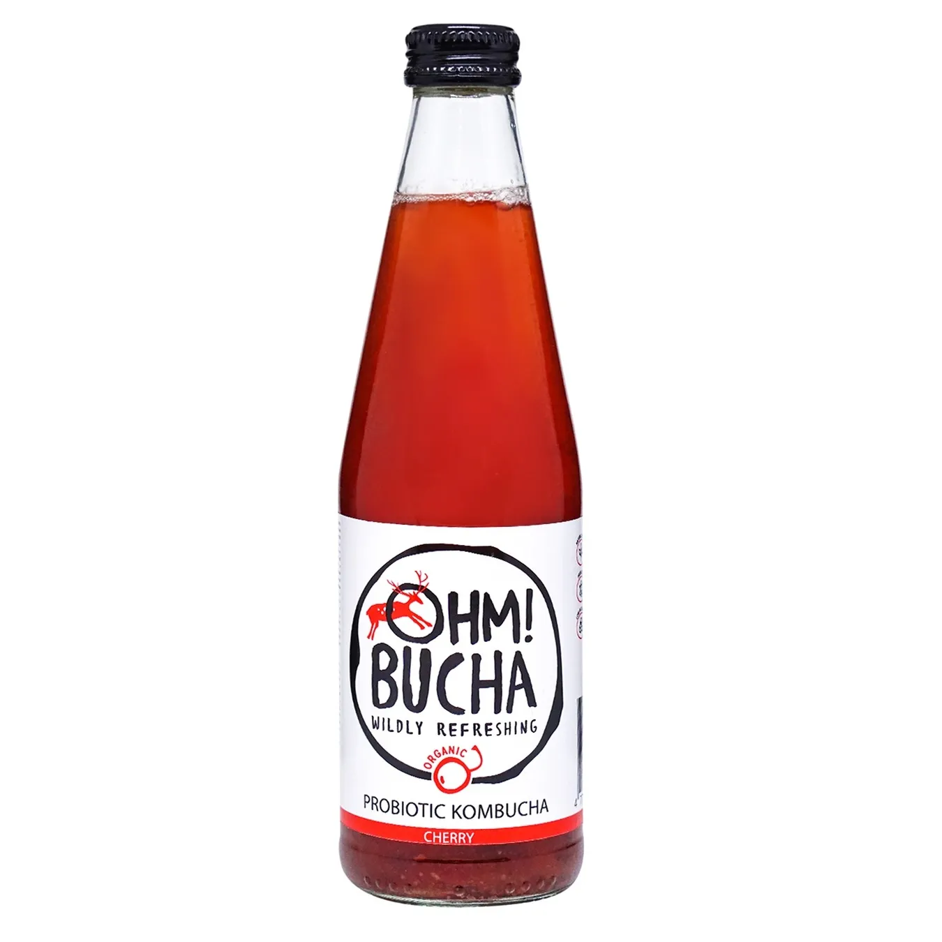 Non-carbonated drink Ohm!Bucha Kombucha cherry 0.35 l