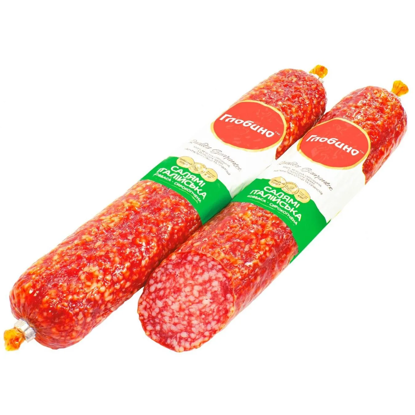 Sausage Globino salami Italian raw smoked 330g