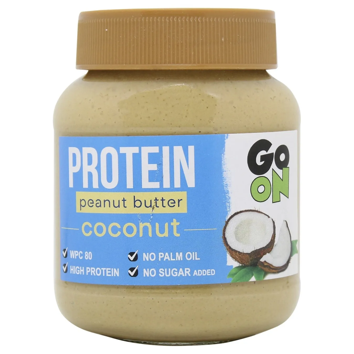 Паста арахісова GO ON з протеїном зі смаком кокоса 350г