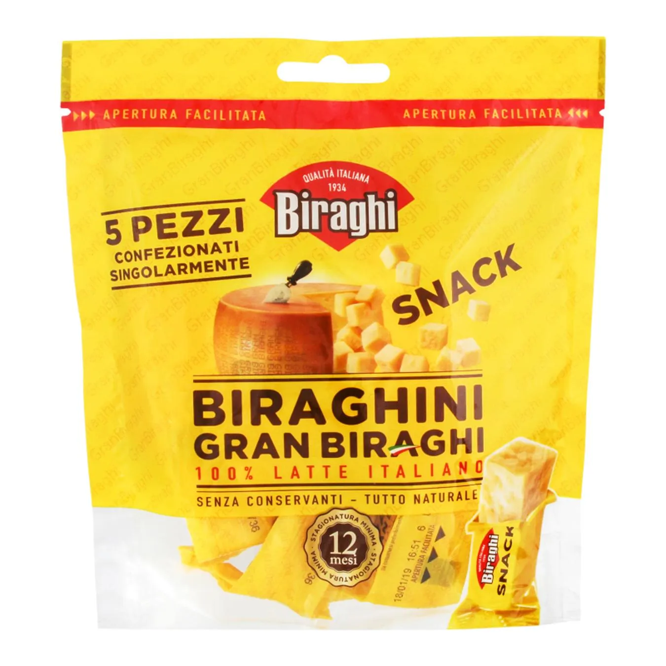 Сыр Biraghi Gran Biraghi 12-14 месяцев снек 100г