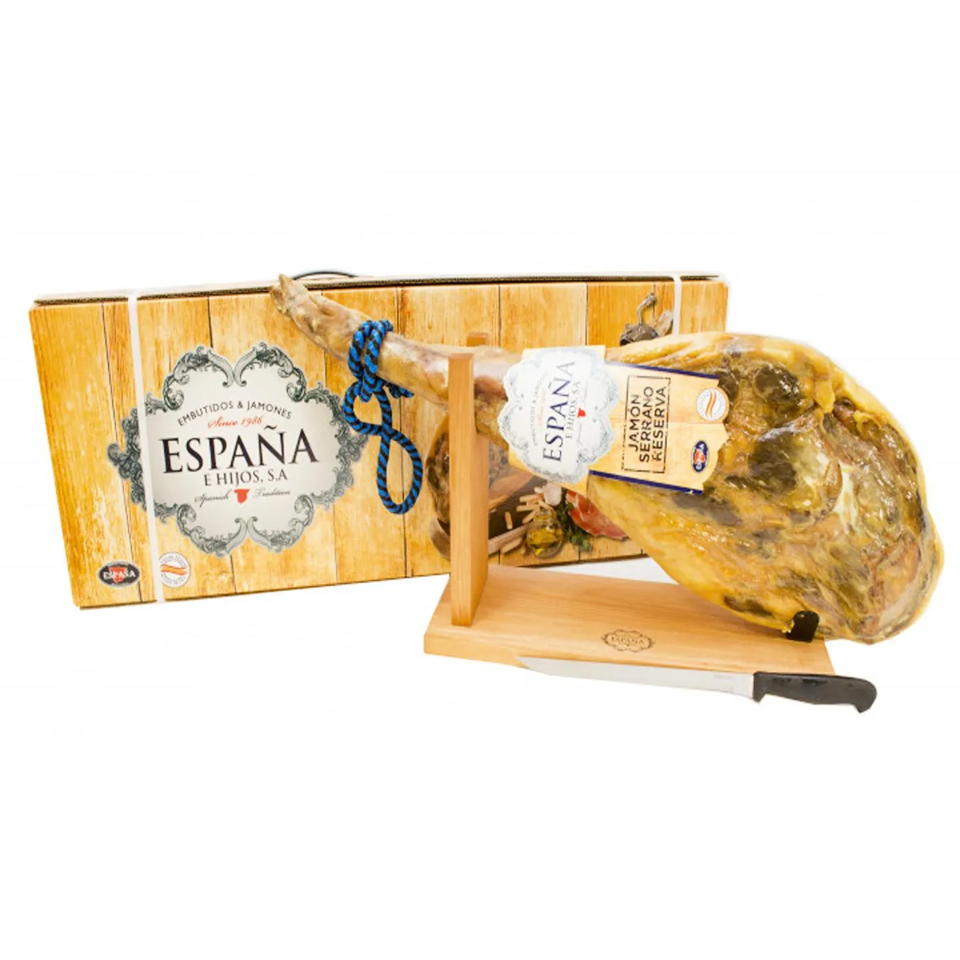 Хамон Серрано Резерва 14 мес Espana в подарочной упаковке шт + нож