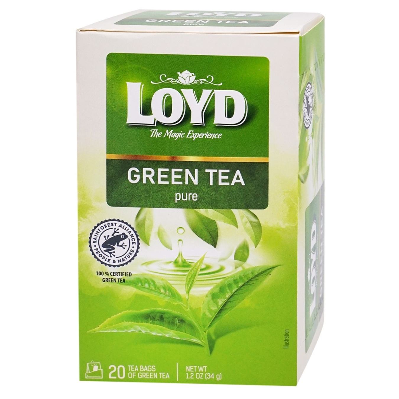 Чай зеленый LOYD чистый 1,7г*20шт