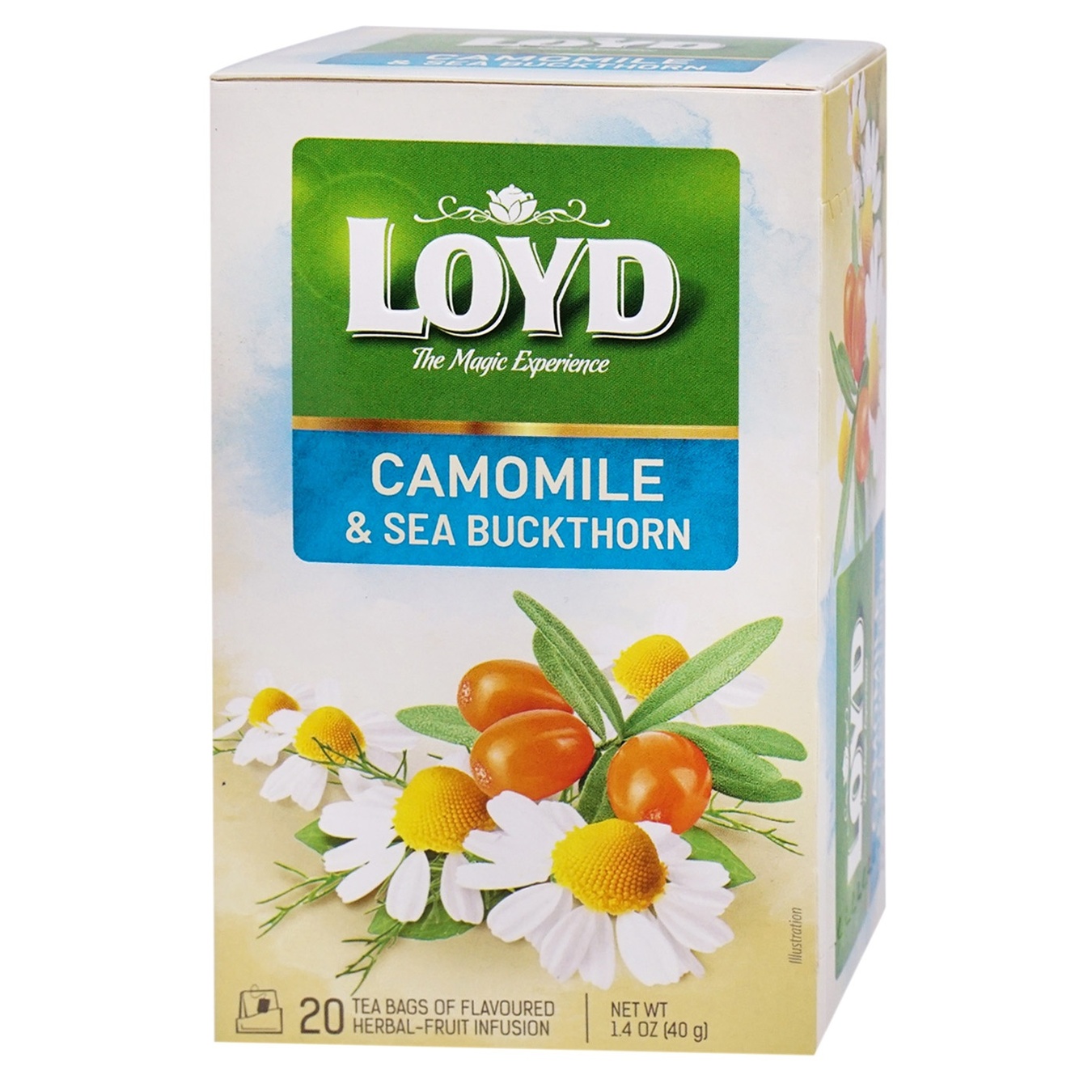 Herbal tea LOYD Chamomile and sea buckthorn 2g*20pcs