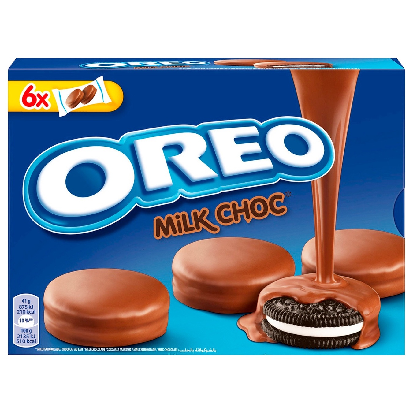 Печенье-сэндвич Oreo Choc Milk в молочном шоколаде 246г