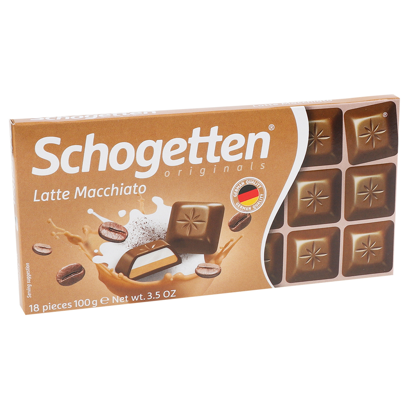 Шоколад Schogetten молочний кава-молоко 100г 2