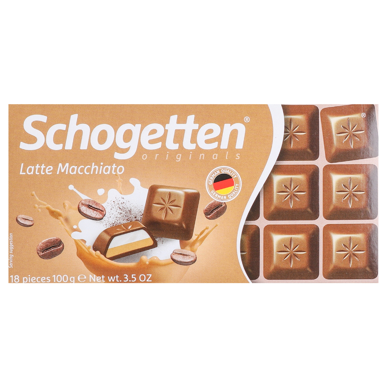 Шоколад Schogetten молочний кава-молоко 100г
