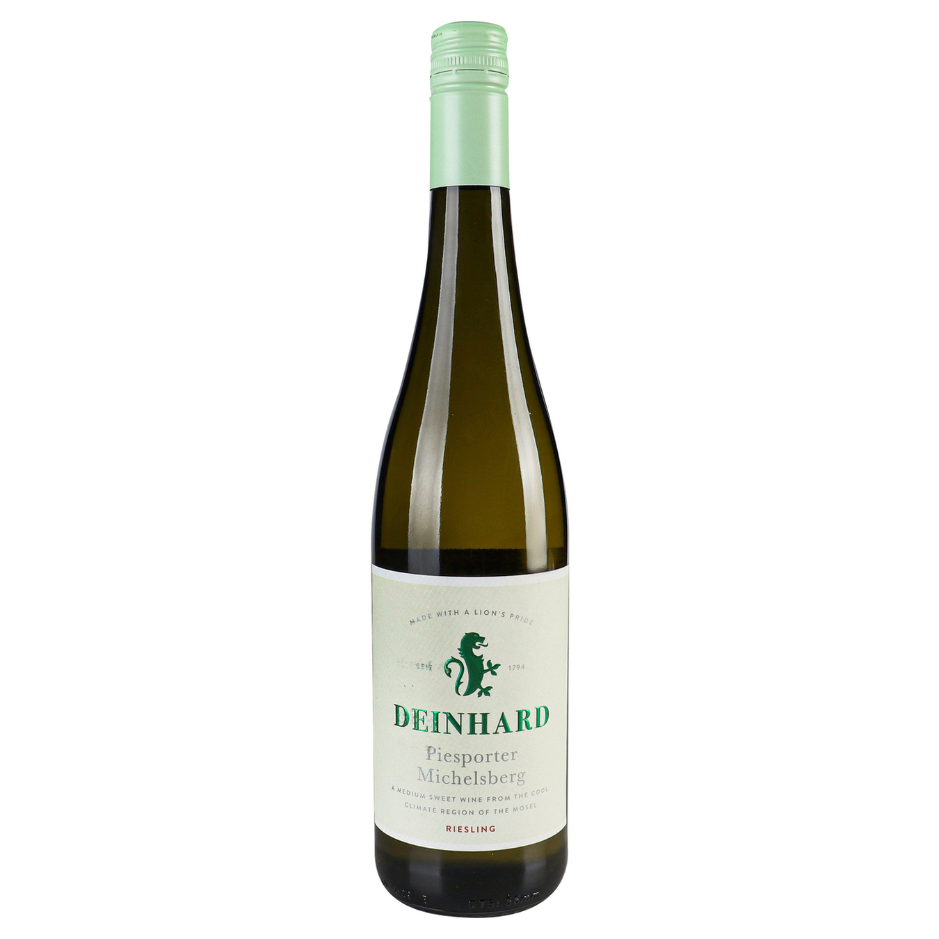 Вино Deinhard Piesporter Michelsberg Riesling белое сухое 9,5%0,75л 2